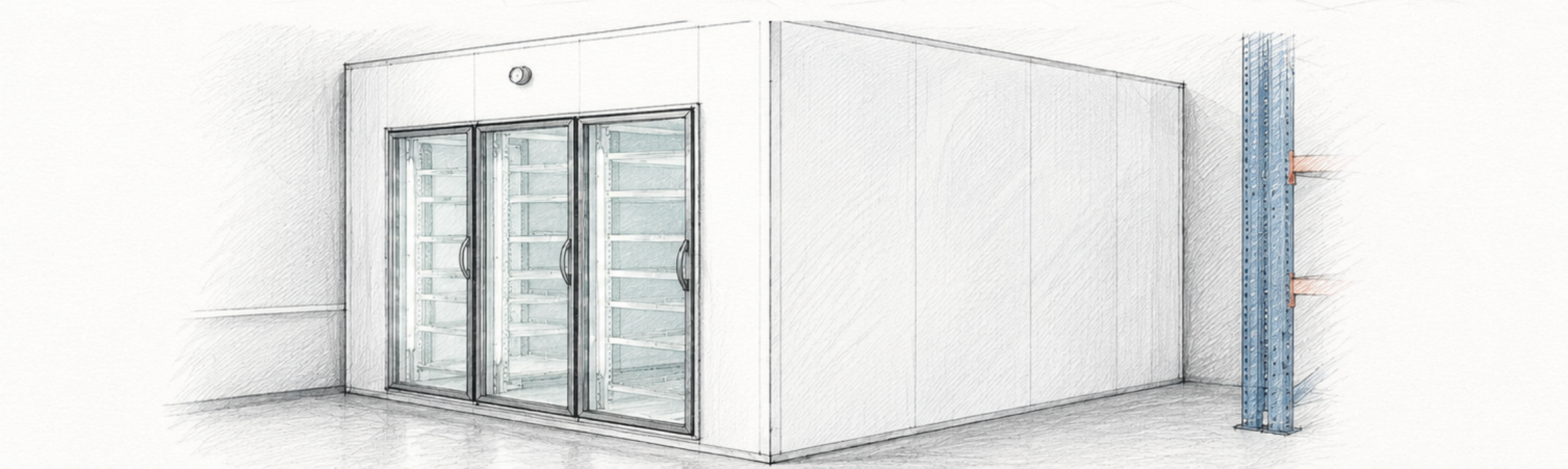 Architrave glass doors