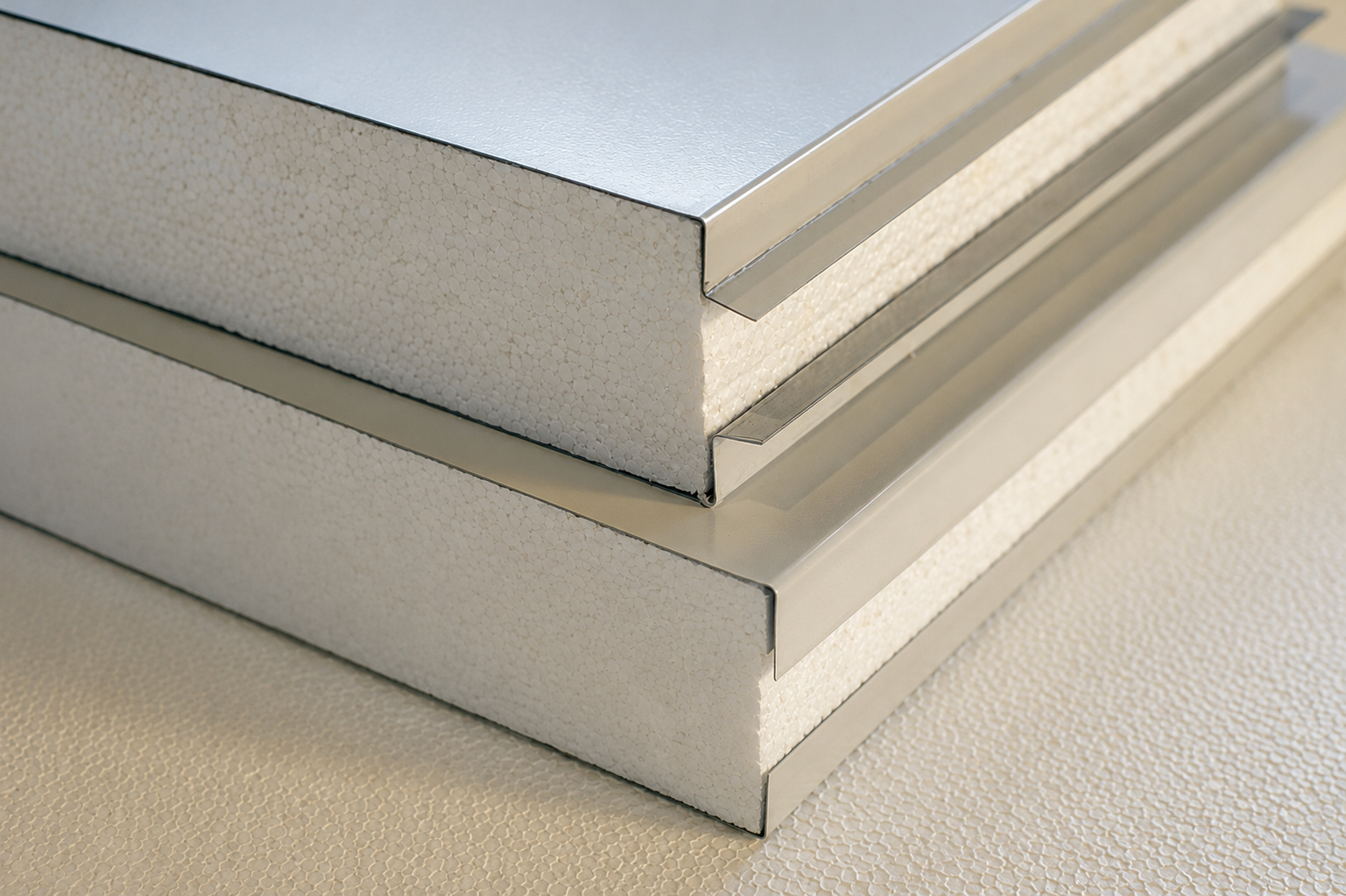 Insulated panel close up