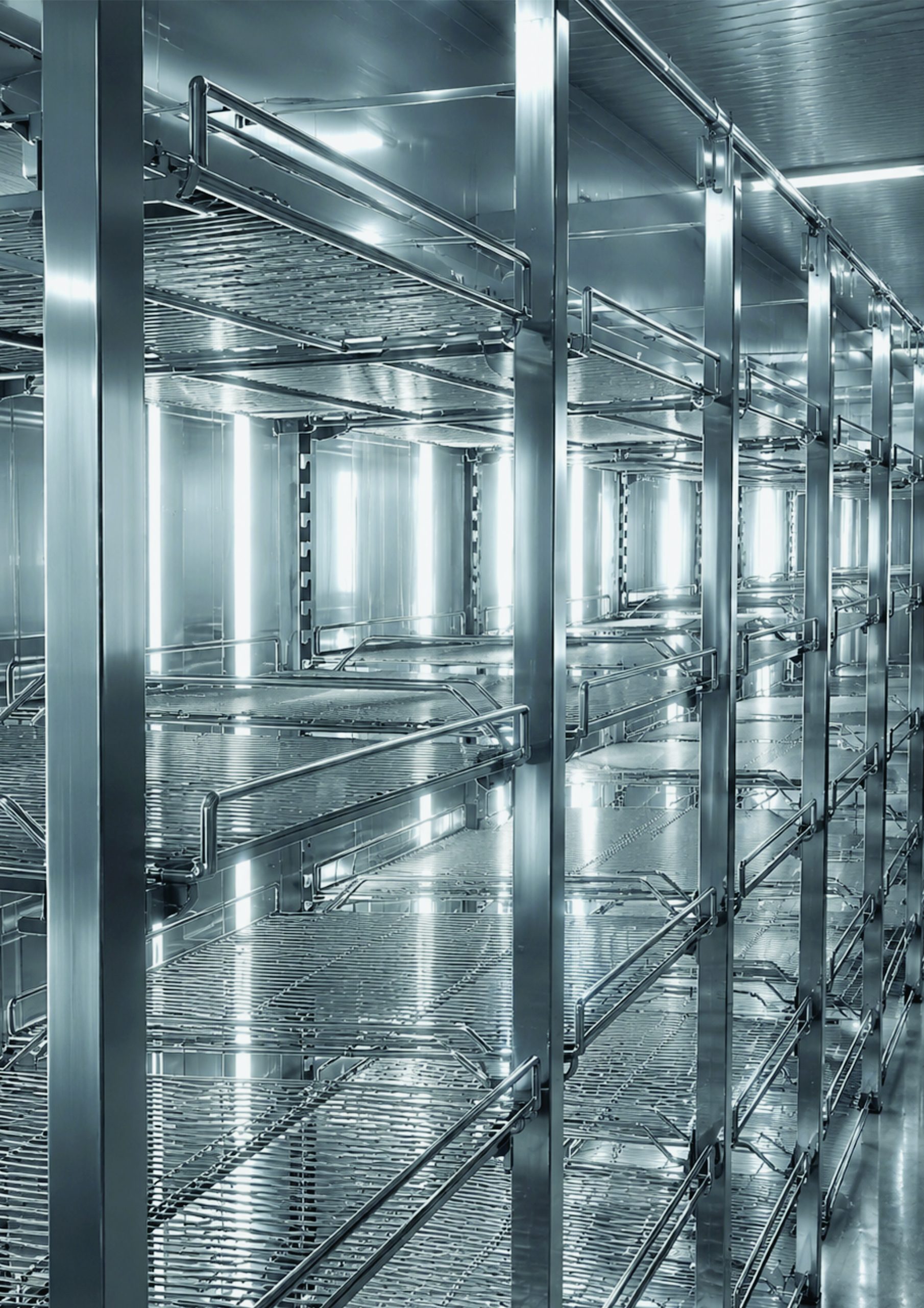Shelving inside coldroom