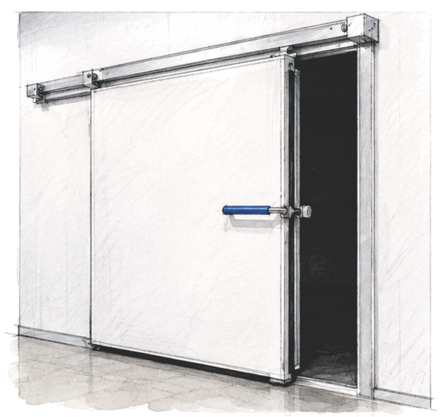 Centigrade insulated sliding door