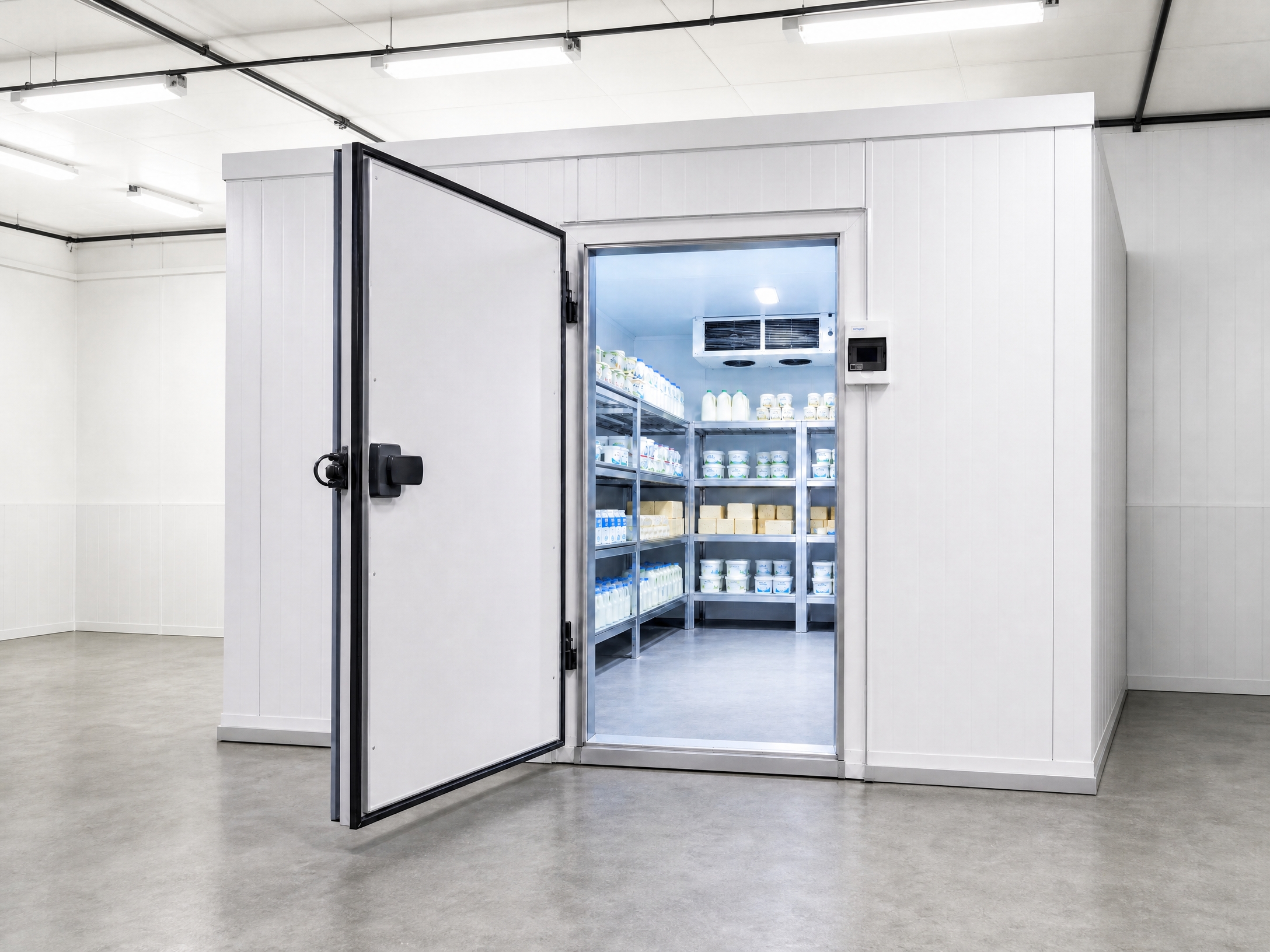 Smart monitoring controller mounted on a Centigrade cold room
